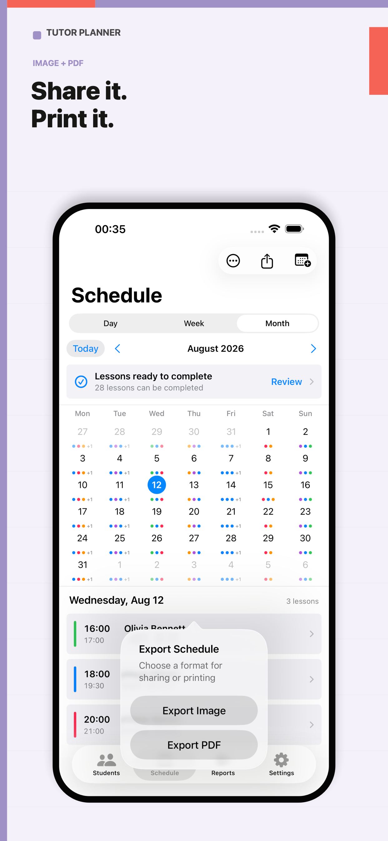Tutor Planner: Lessons & Bills screenshot 5