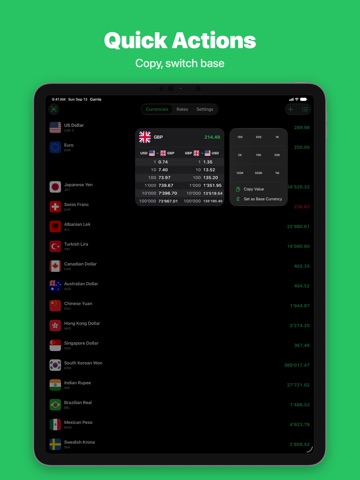 Currency Converter Currio iPad screenshot