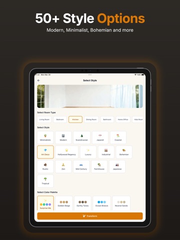 Roomera - AI Interior Design iPad screenshot