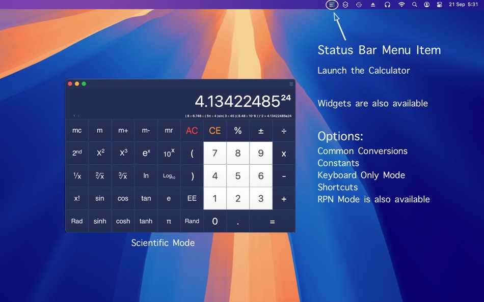 #3. Simple Calculator+ (macOS) 来自: UNB SYSTEMS PTY LTD