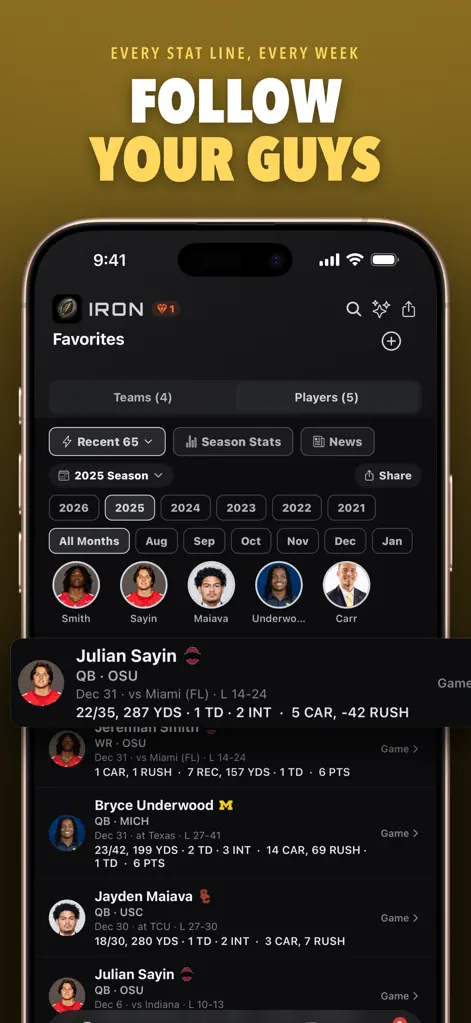 Iron: Football Stats - Sports App | MWM
