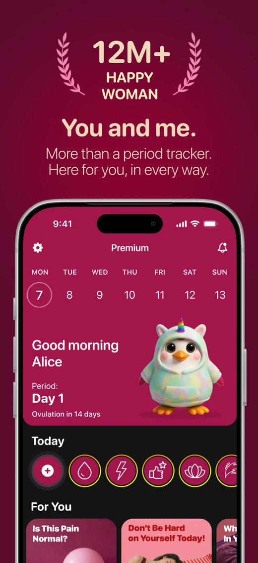 Period Tracker - Pepapp screenshot 1