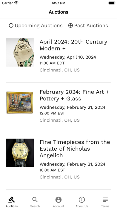 Caza Sikes Live Bidding Screenshot