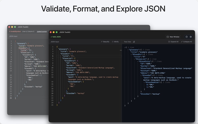 JSON Toolkit screenshot