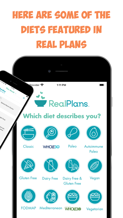 Real Plans - Meal Planner Screenshot