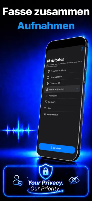 Diktat Pro - Sprache zu Text screenshot 4 of 5