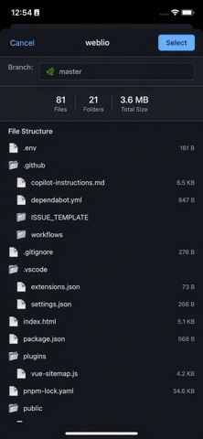 Repo to Pages screenshot