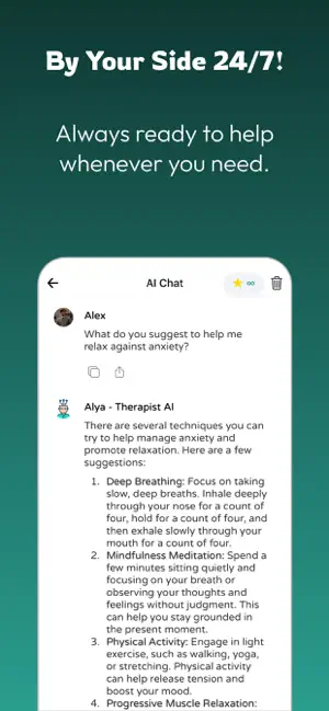 AI Therapist & Therapy: Alya screenshot 2