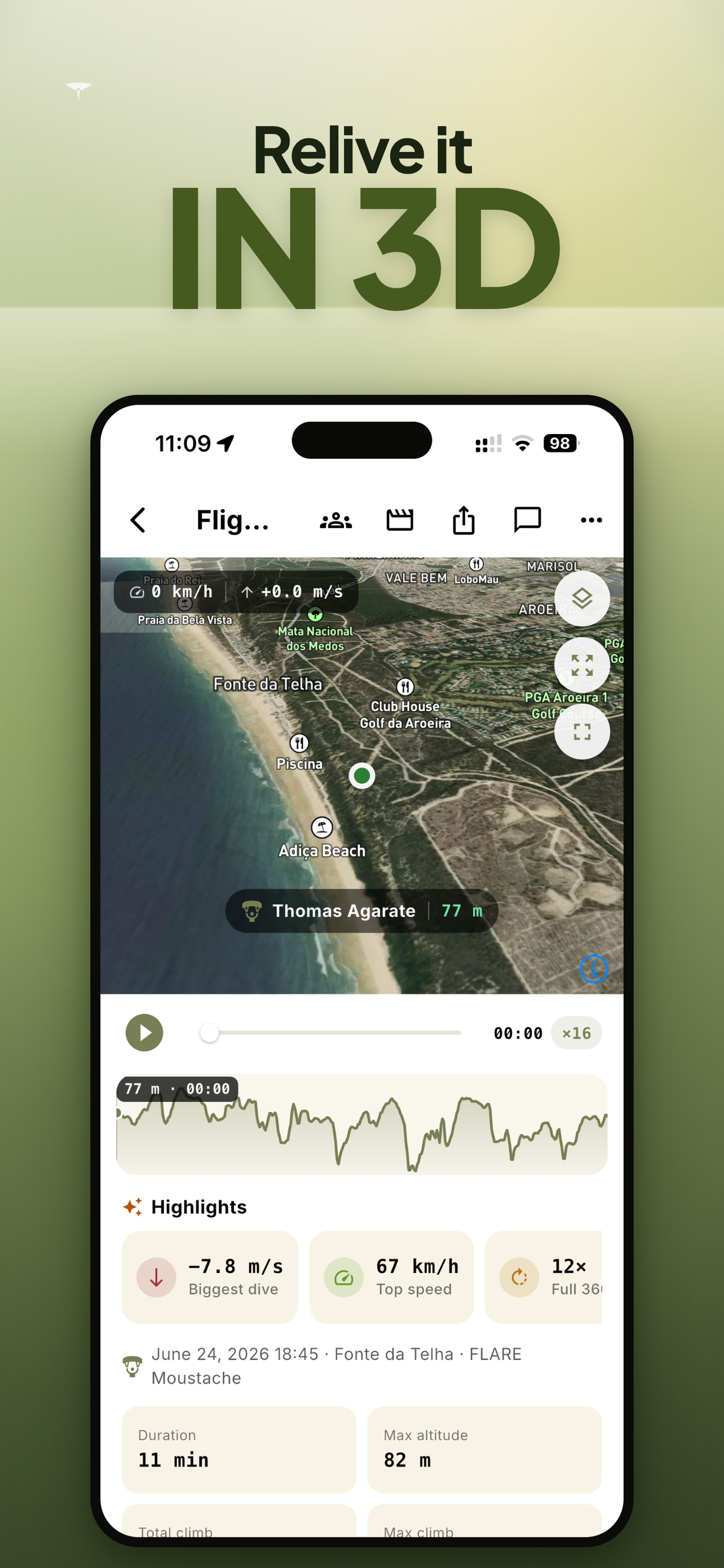 Paragliding Map: OutDare screenshot 4