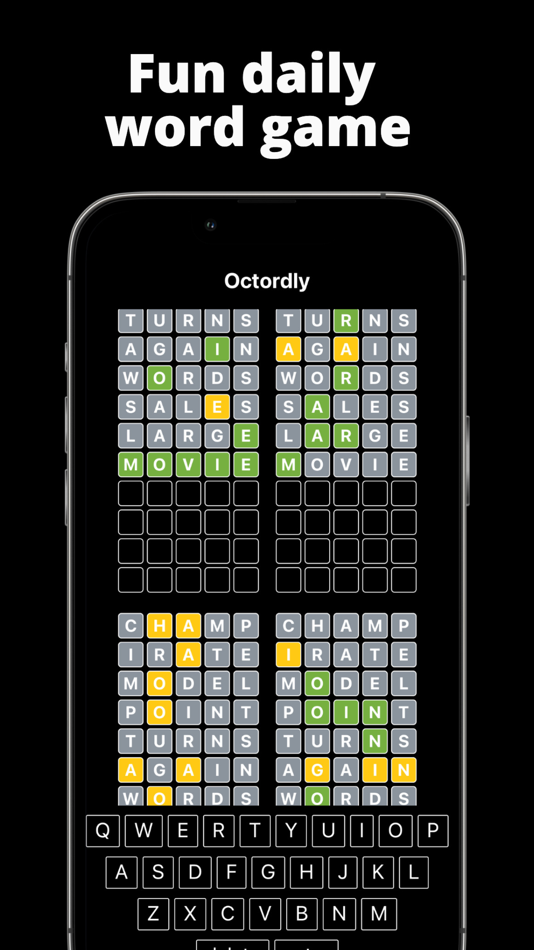 #2. Octordly: Daily Word Puzzle (iOS) 由: Ben Cooper Apps, LLC