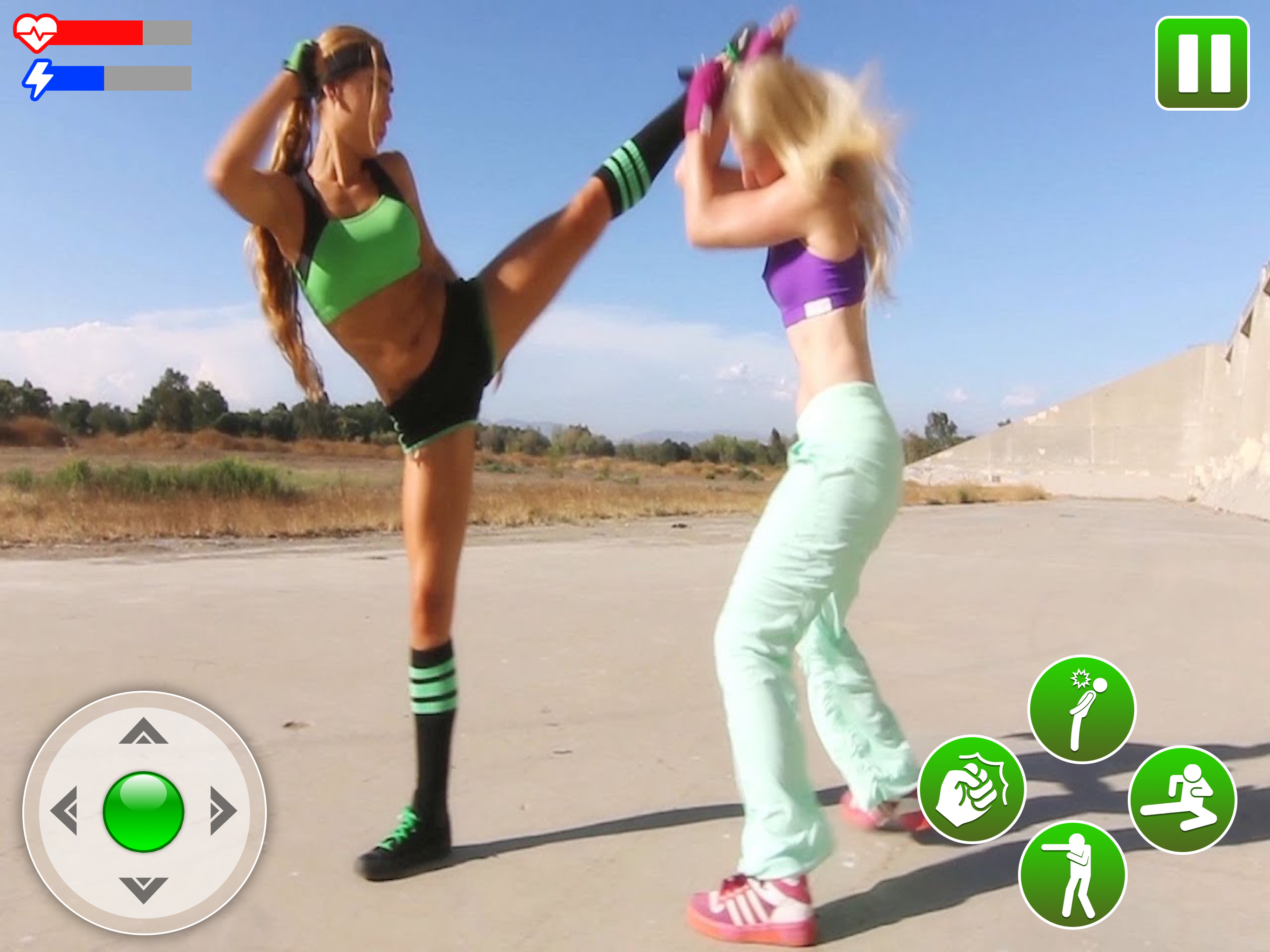 Girls Ninja Kungfu Fighting