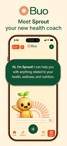 Buo: Gym, Diet & Fitness Coach screenshot