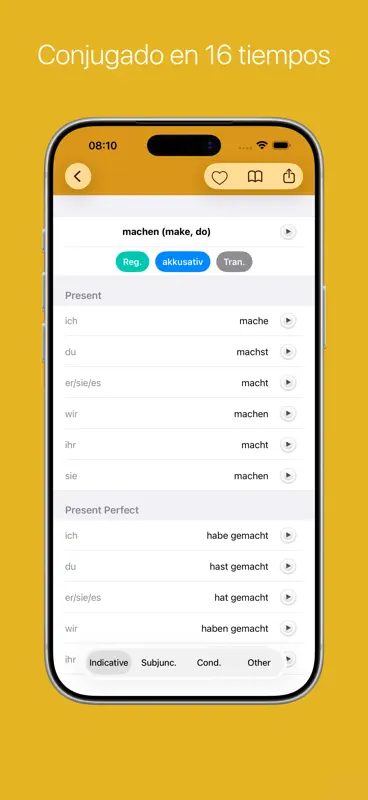 Verbes allemands Pro screenshot 3 of 9