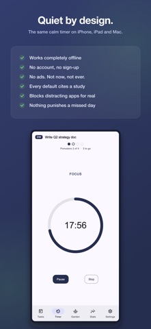 Focus4Life: Pomodoro Timer Screenshot 1 of 5
