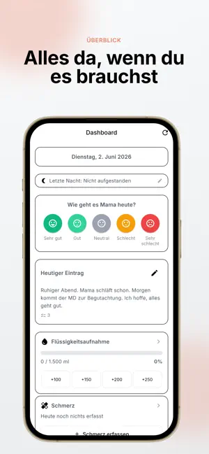 MeinPflegetagebuch screenshot 1