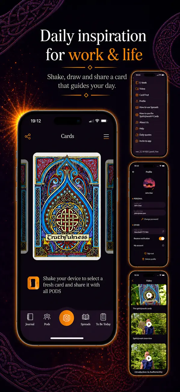 Screenshot #1 pour Spirit@Work Cards