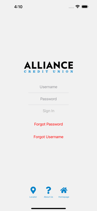Alliance CU Mobile Banking Screenshot 1 of 5