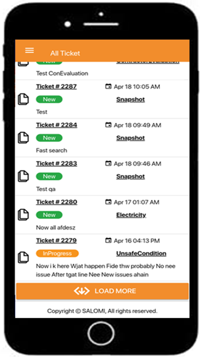 SALOMI Safety Management App Screenshot