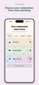 Your Party Planner screenshot