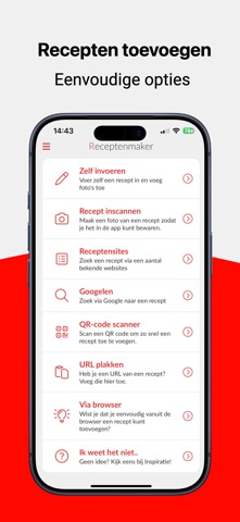 Receptenmaker – jouw kookboek iPhone screenshot 2