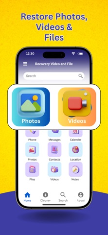 Recovery Video and File screenshot
