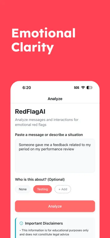 RedFlagAI screenshot 1 of 7