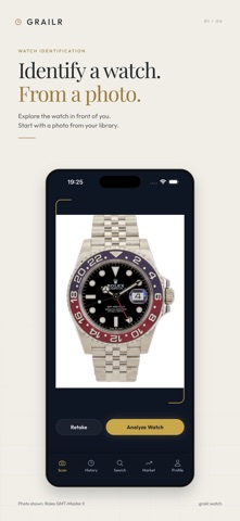 Grailr - Watch Scanner Screenshot 1 of 4