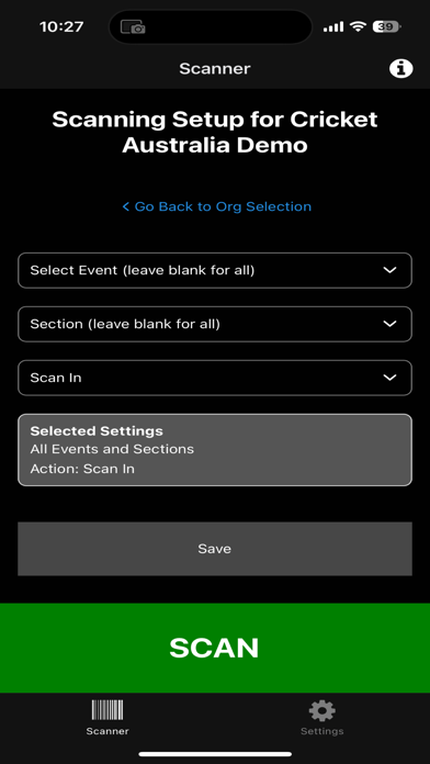 Screenshot #1 pour GotTicketing Scanner
