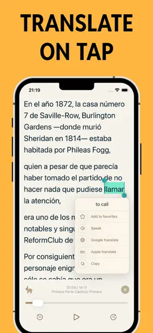 Spanish Reading & Audio Books screenshot 2