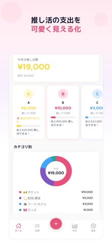 推し活会計 screenshot