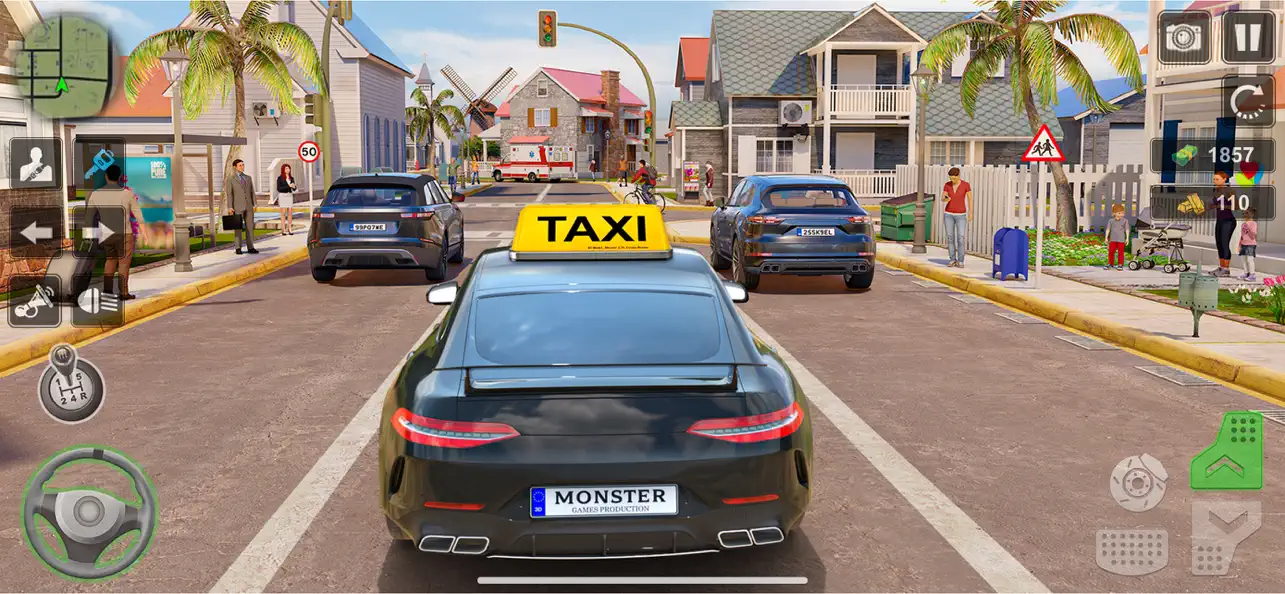 Screenshot #1 pour jeu de conduite radio taxi 21