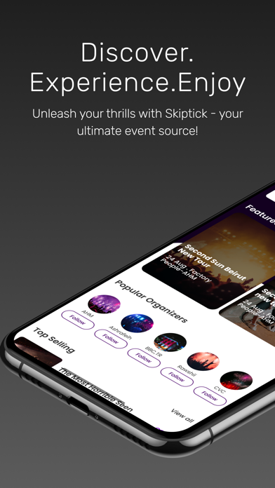 SKIP: From invite to event. Screenshot
