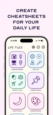 Life Tiles iPhone screenshot