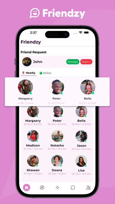 Friendzy - Meet new people Screenshot