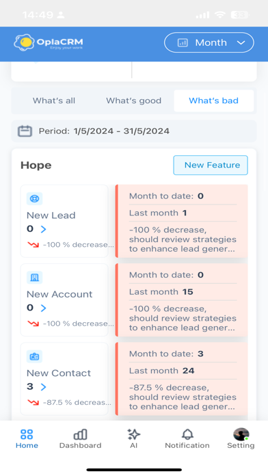 Opla CRM Pro Screenshot