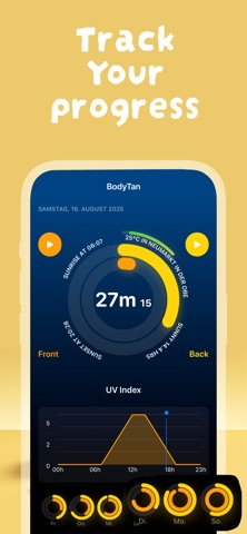 BodyTan: UV Tanning Tracker AI screenshot