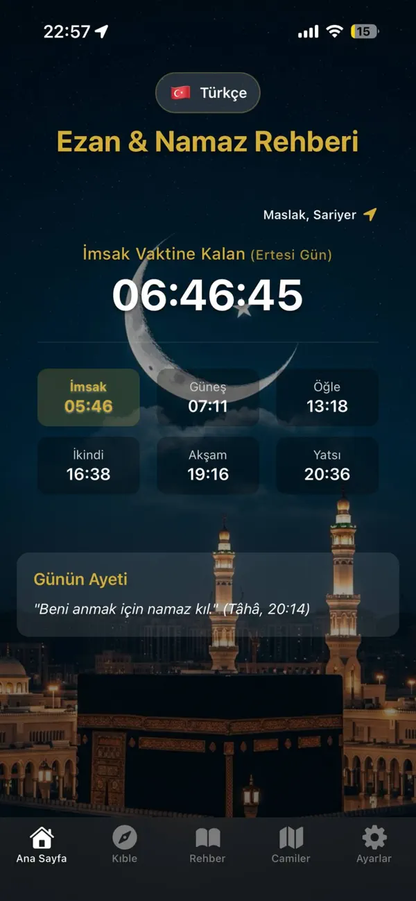 #1. Adhan Time & Prayer Guide (iOS) 由: Ertan Caner Eskici