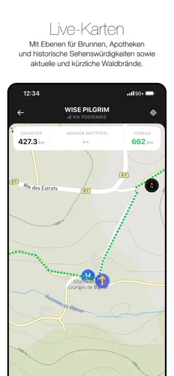 Screenshot von Wise Pilgrim Via Podiensis auf dem iPhone 5