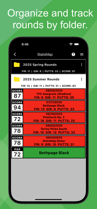 StatsMap Golf Screenshot 7 of 7