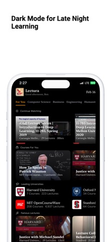 Lectura: University Lectures screenshot