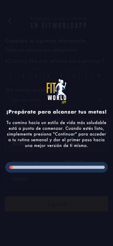 FitWorldApp iPhone screenshot
