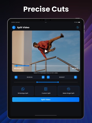 Video Splitter Editing iPad screenshot