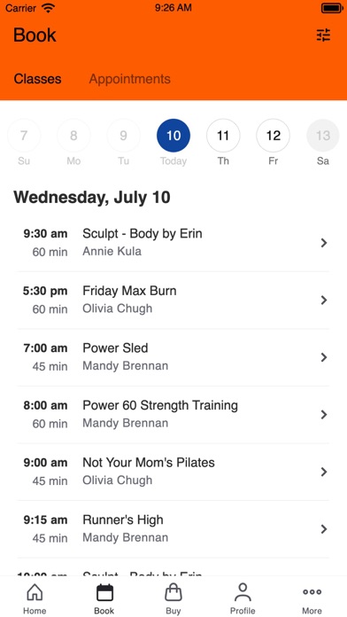 Erin Cantrell Fitness Screenshot