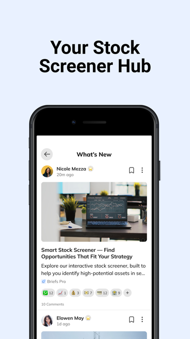 Briefs Finance iPhone screenshot 2 - Finance app