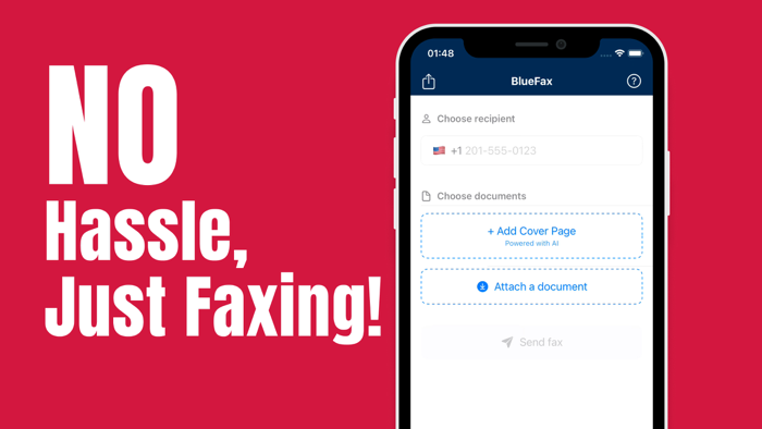 FAX from iPhone faxing app