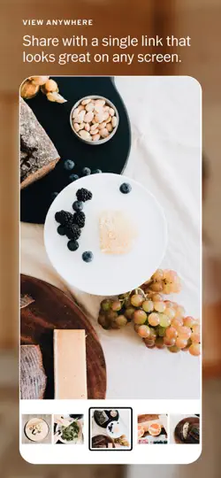 Captura de pantalla de VSCO Galleries en iPhone 4