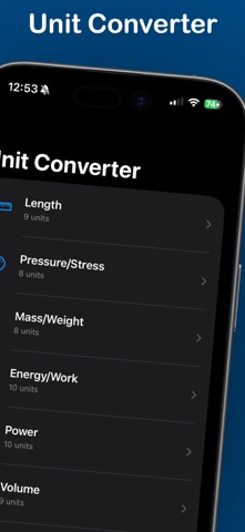 Engineer's Unit Converter Screenshot 1 of 4
