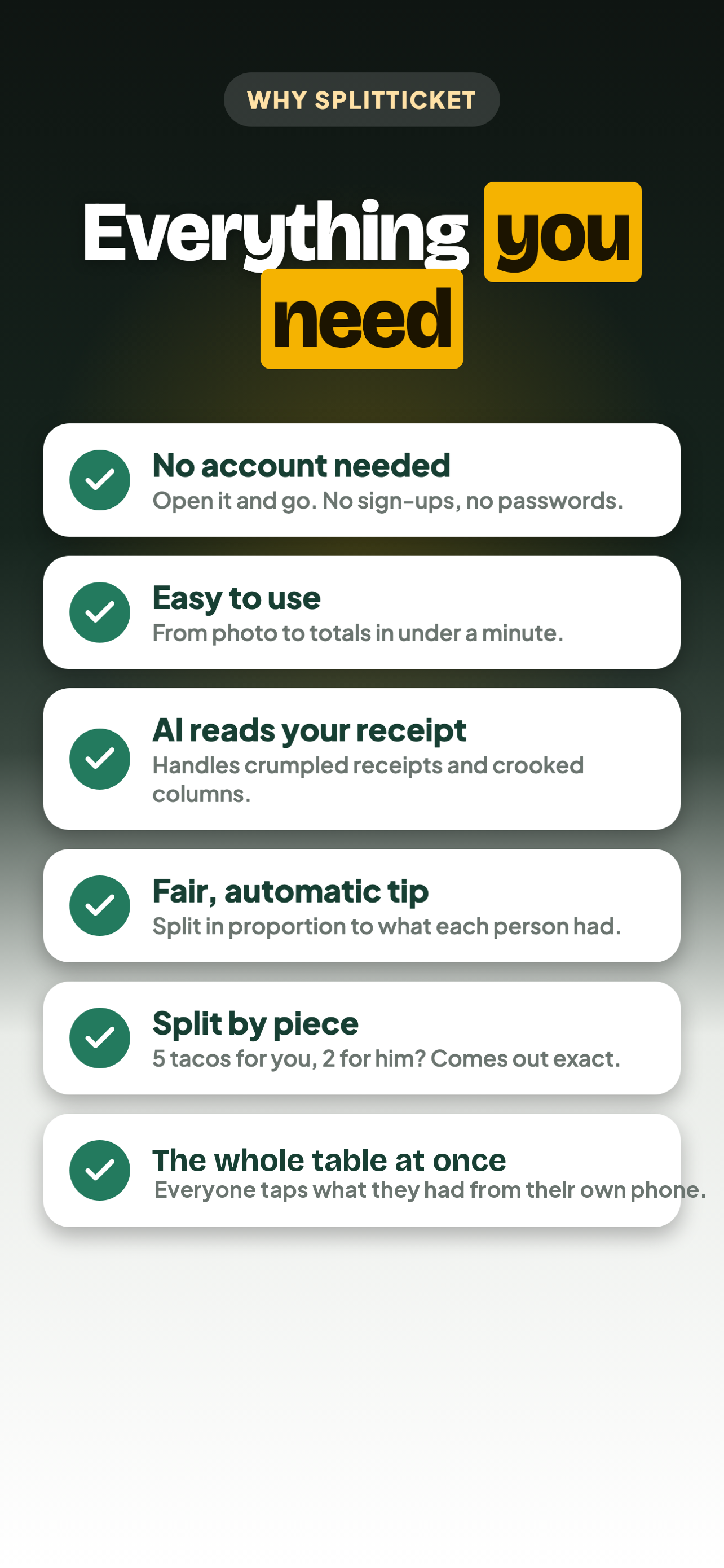 SplitTicket: Split the Bill screenshot 3