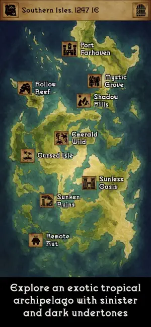 Grim Tides - Old School RPG screenshot 1