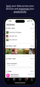 Sticknet: Secure SocialStorage screenshot #3 for iPhone